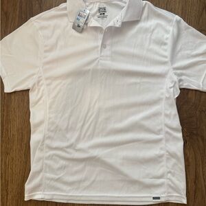 Classic White Polo Shirt Short-Sleeve Design